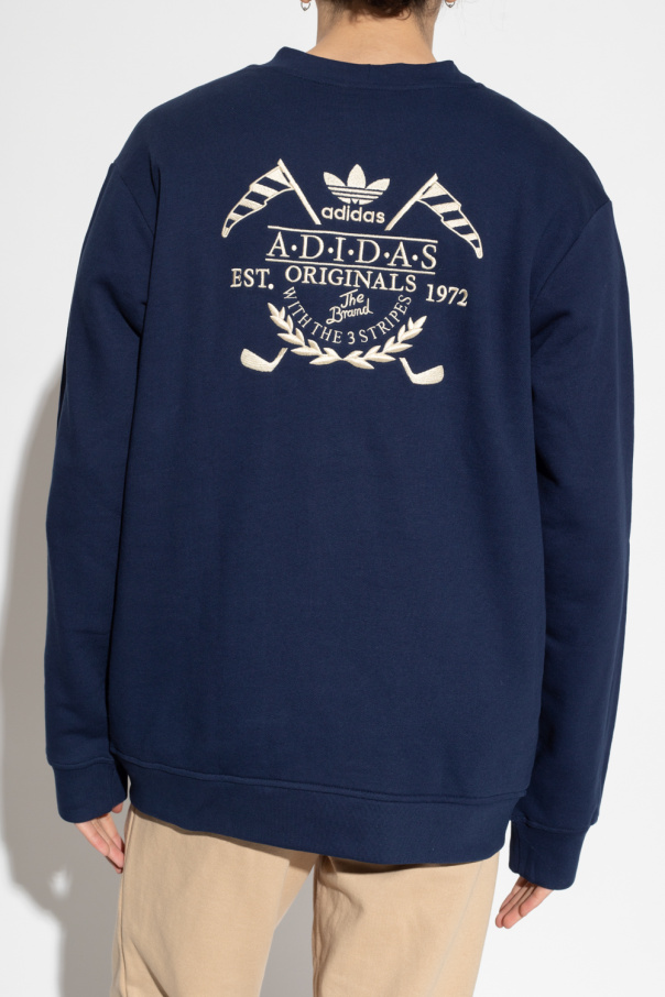 Navy blue Logo-embroidered sweatshirt ADIDAS Originals - Vitkac Canada